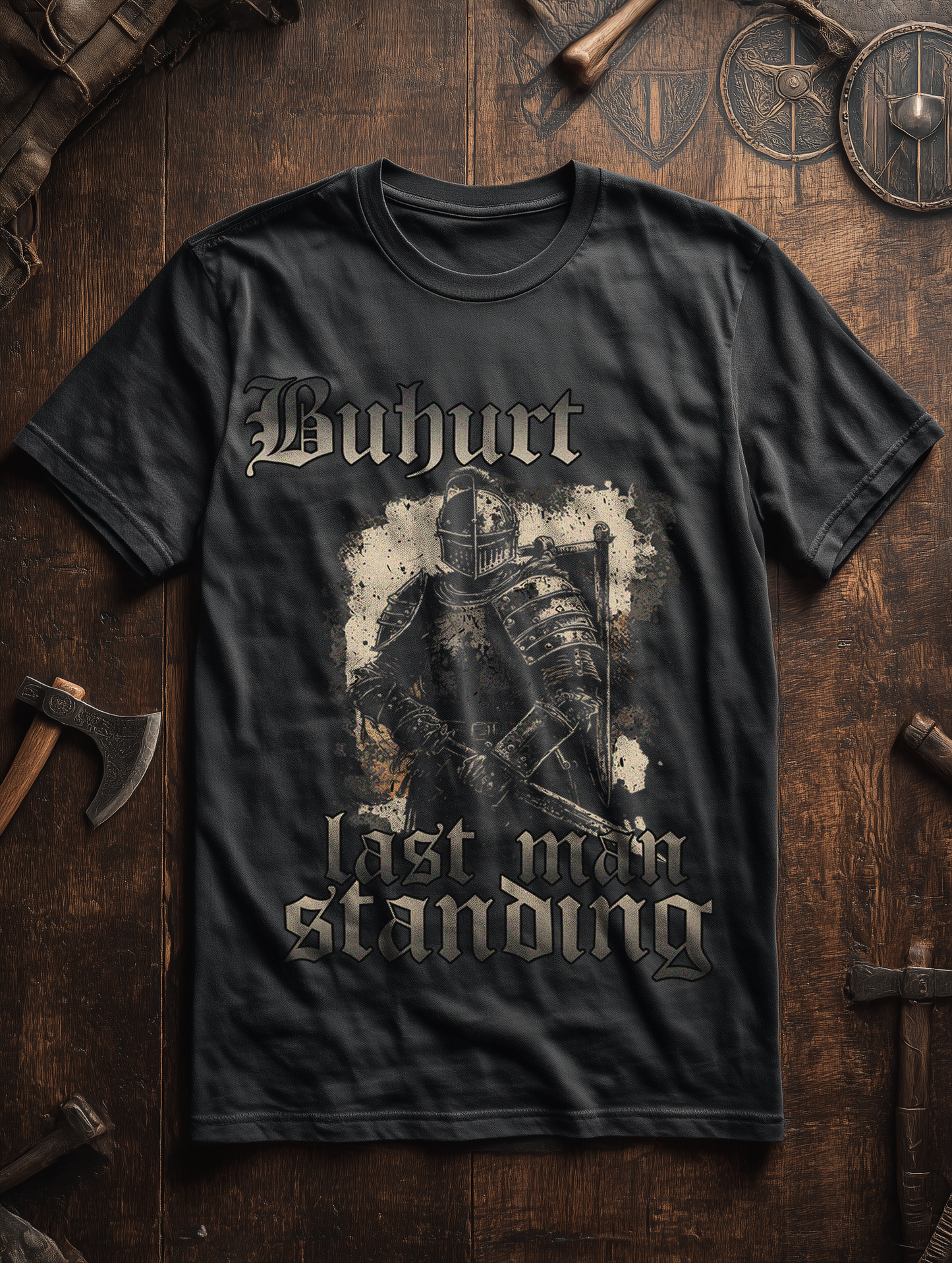 Buhurt Last Man Standing Shirt Oversize 240g Bio Baumwollen T-Shirt
