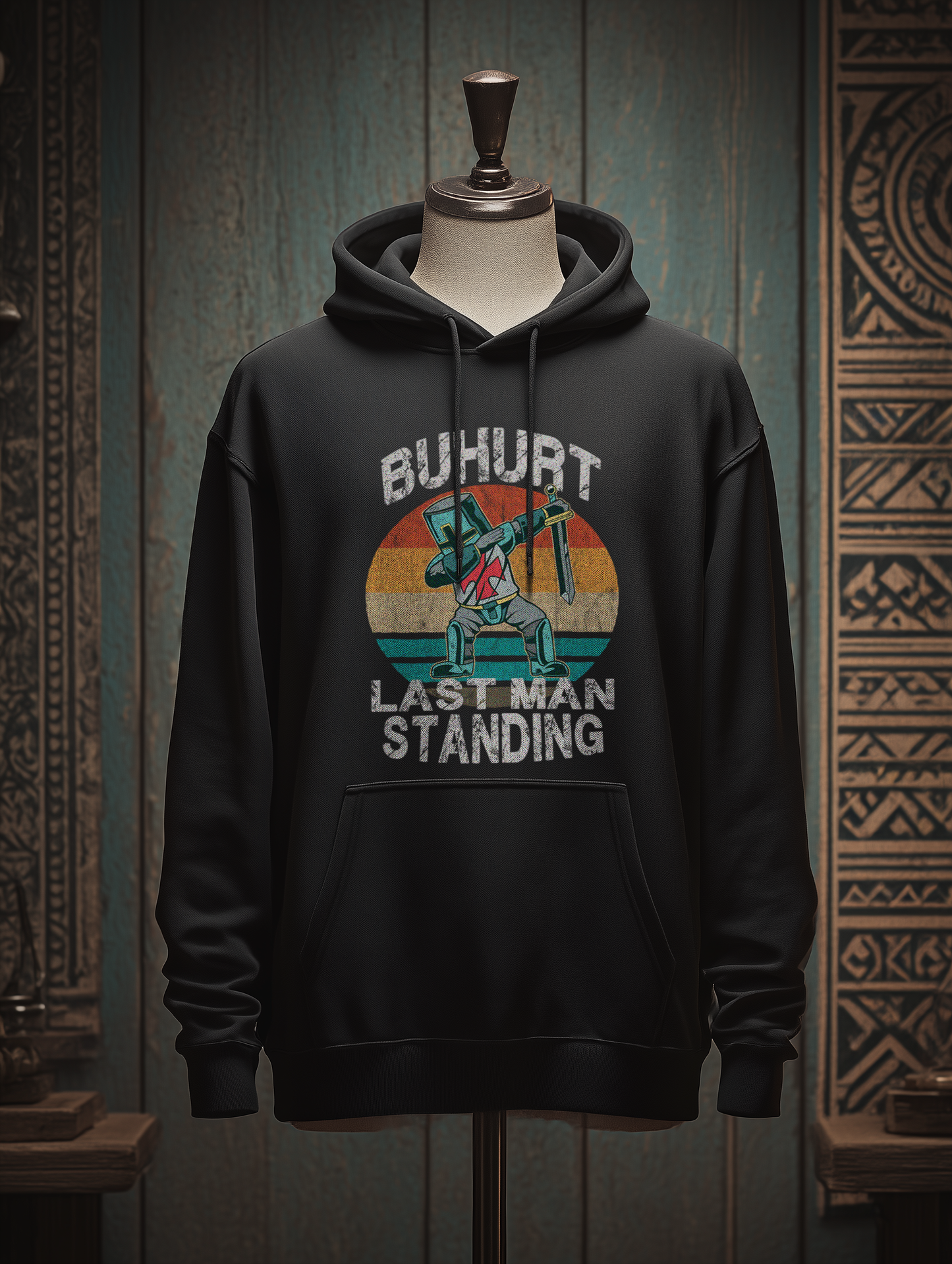 Buhurt Herren Hoodie - Dabing Cartoon Ritter Last Man Standing