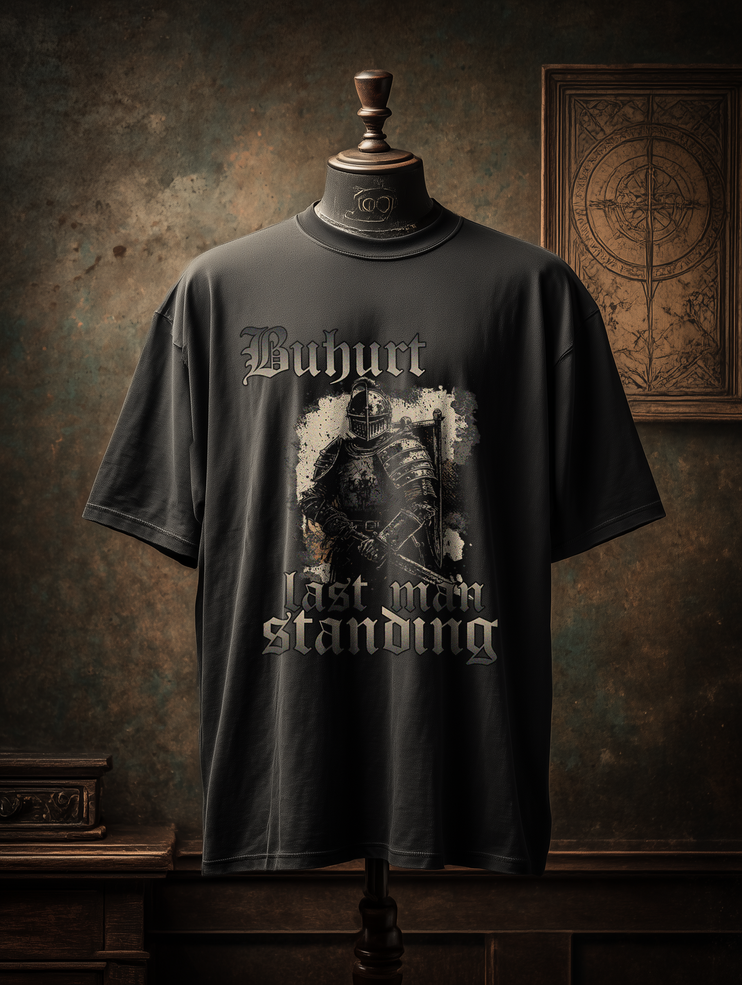 Buhurt Last Man Standing Shirt Oversize 240g Bio Baumwollen T-Shirt