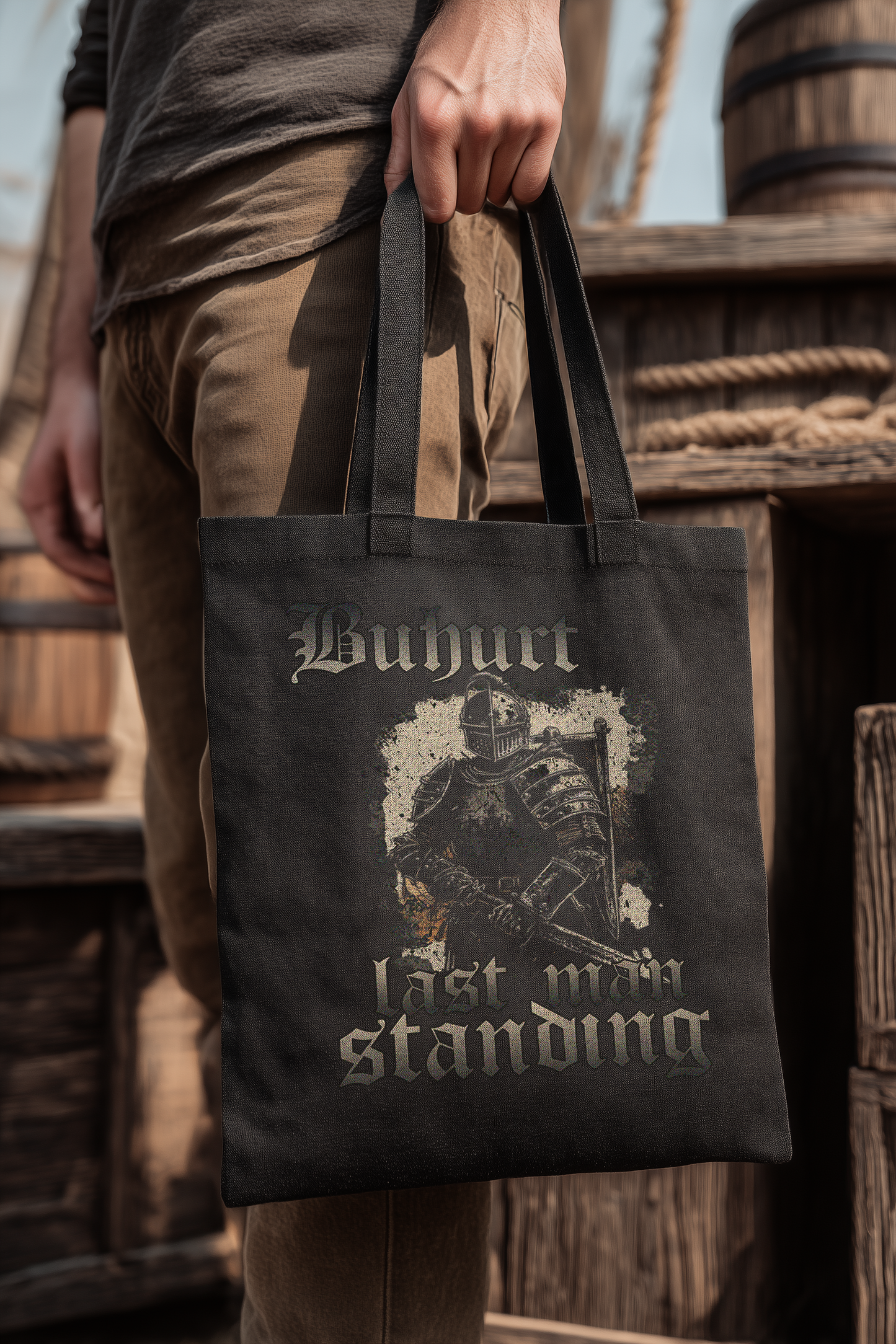 Buhurt Last Man Standing | Dunkler Ritter | Bio Stoffbeutel