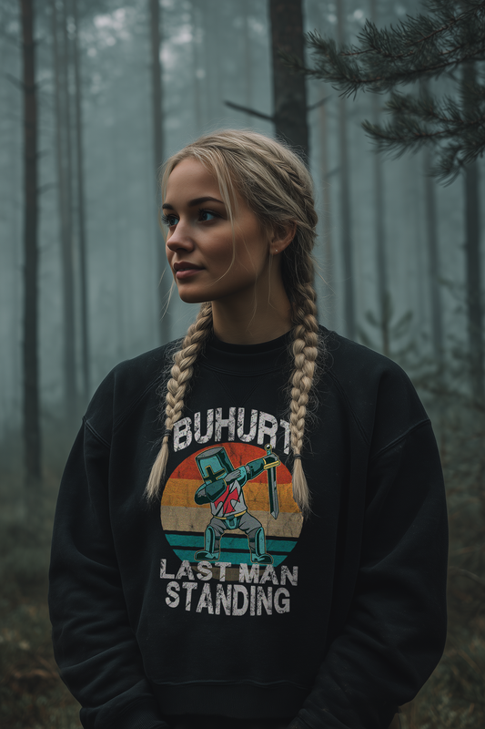 Dabing Cartoon Ritter - Damen Bio Boxcut Sweatshirt