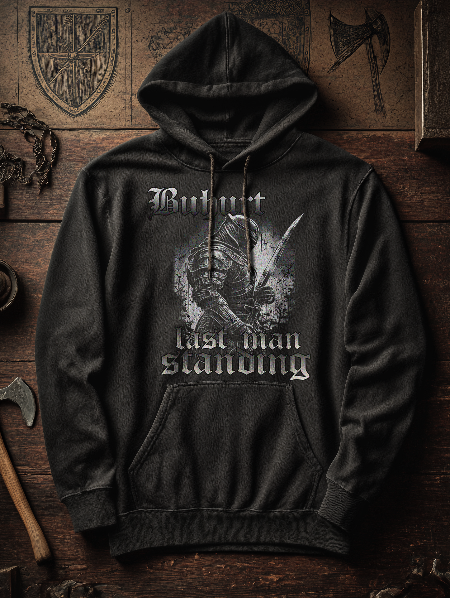 Buhurt Herren Hoodie - "Last Man Standing" Bouhourt Männer Hoodie
