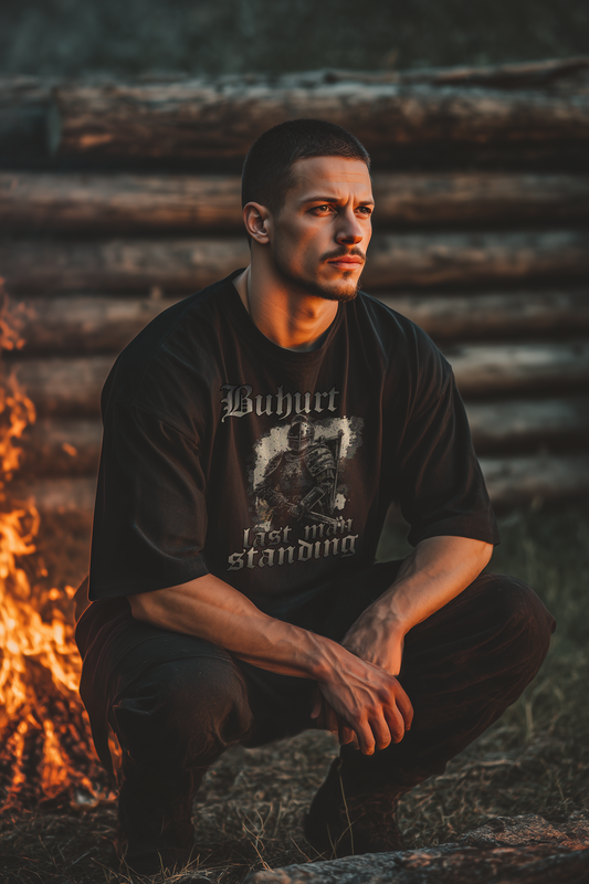 Buhurt Last Man Standing Shirt Oversize 240g Bio Baumwollen T-Shirt