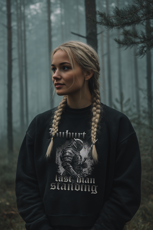 Buhurt Damen Boxcut Pullover "Last Man Standing" | Frauen Bio Boxcut Sweatshirt