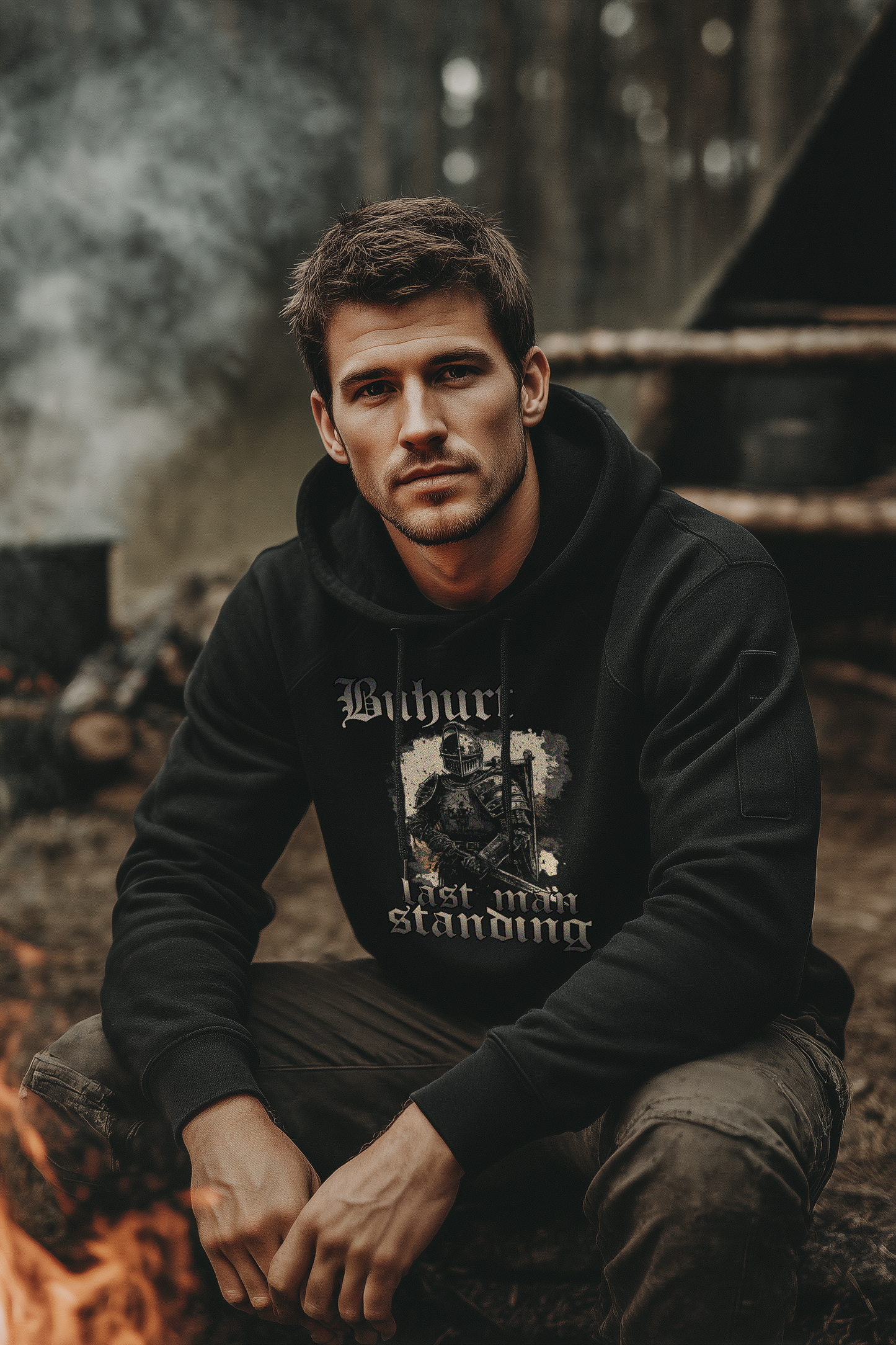 Herren Buhurt Hoodie | Buhurt „Last Man Standing“ | Bouhourt Männer Pullover