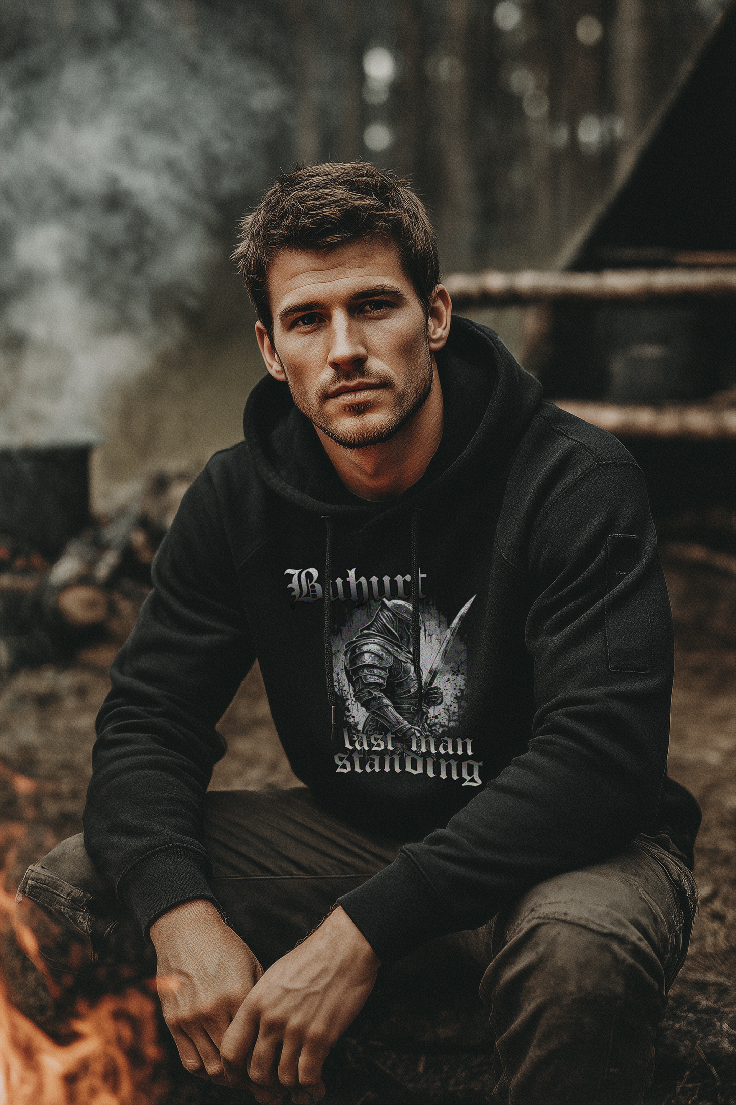 Buhurt Herren Hoodie - "Last Man Standing" Bouhourt Männer Hoodie