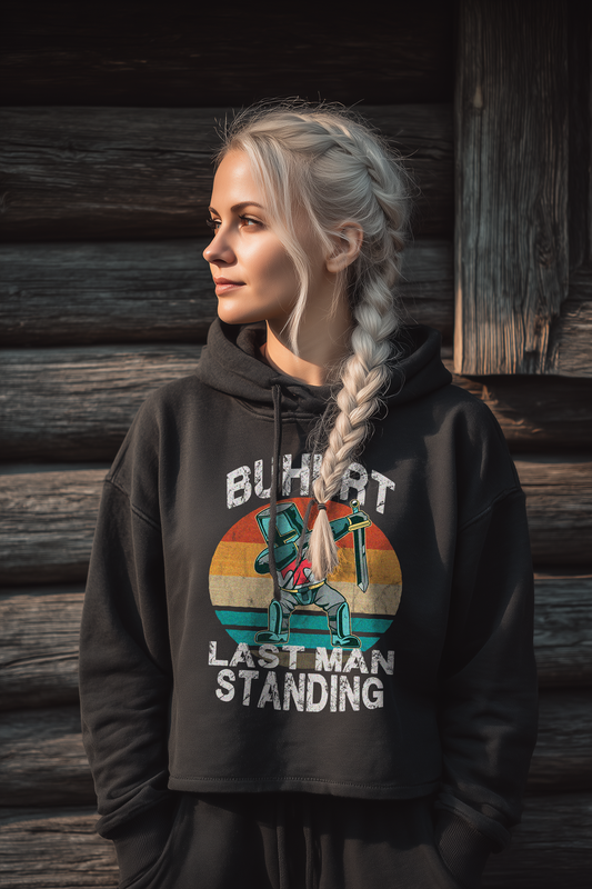 Last Man Standing – Chibi Ritter Dab | Damen Bio Boxcut Hoodie