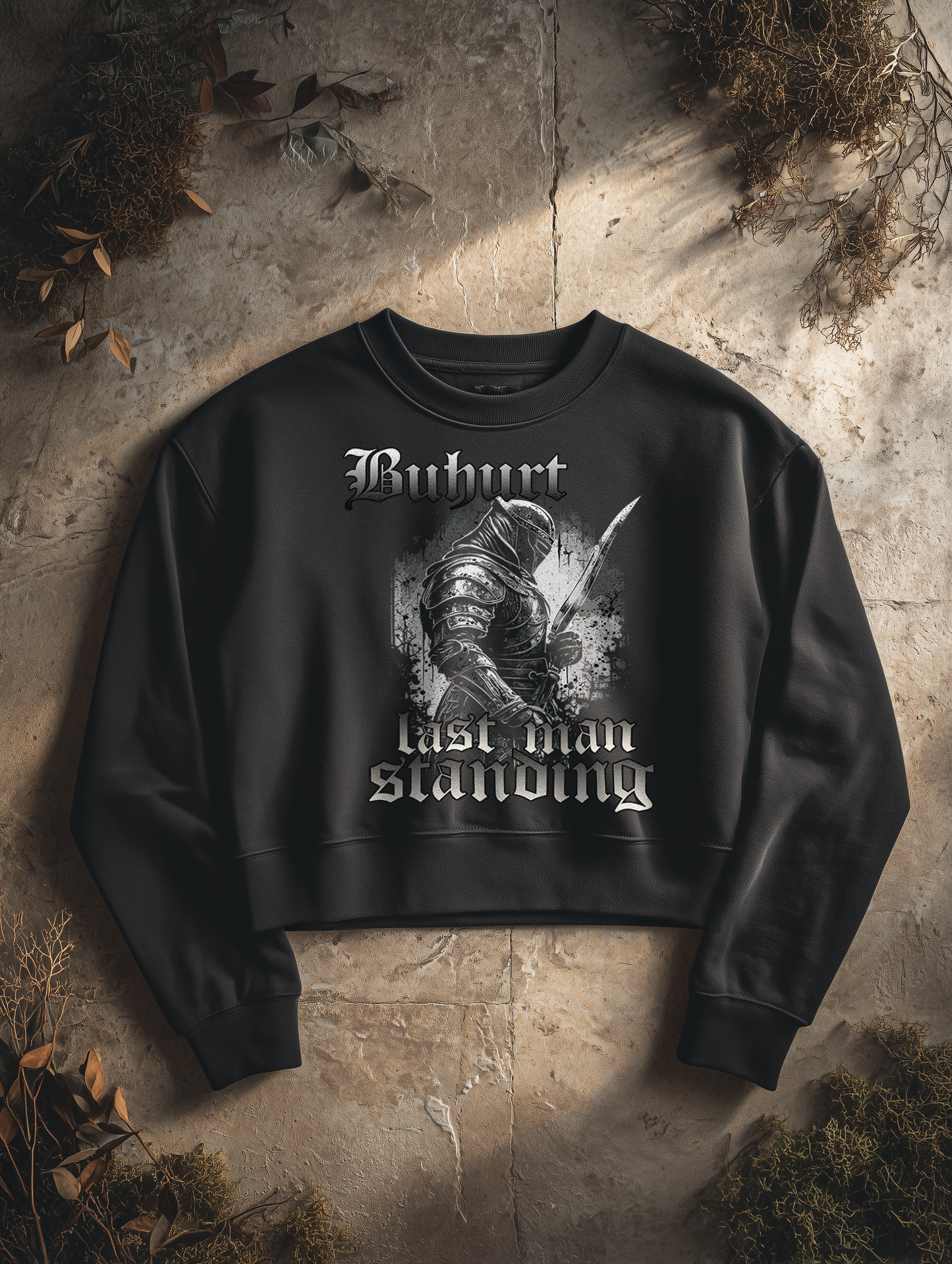 Buhurt Damen Boxcut Pullover "Last Man Standing" | Frauen Bio Boxcut Sweatshirt