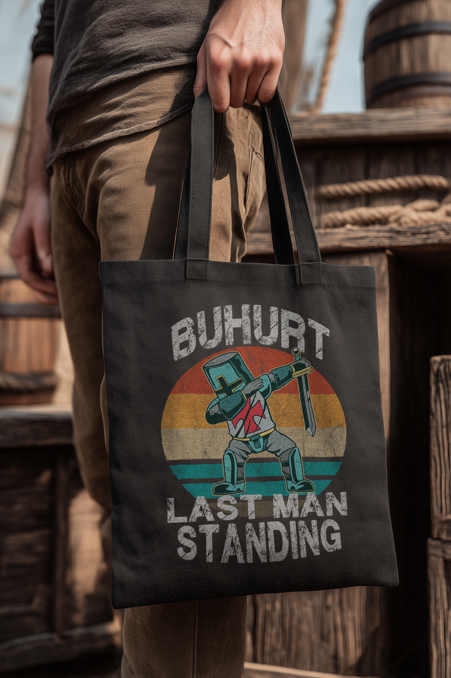 Buhurt Last Man Standing – Dabbing – Bio Stoffbeutel
