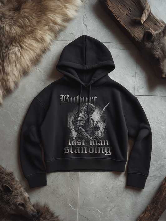 Buhurt Last Man Standing Damen Hoodie | Damen Bio Boxcut Hoodie