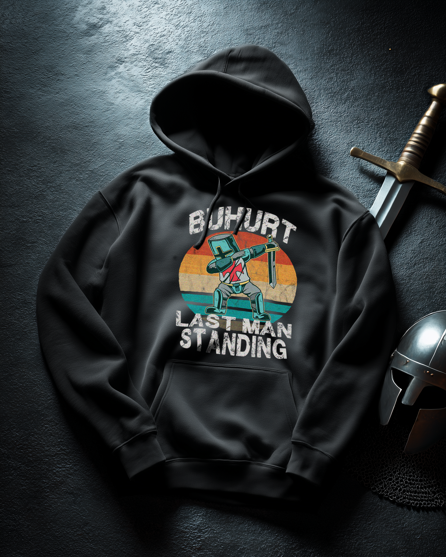 Buhurt Herren Hoodie - Dabing Cartoon Ritter Last Man Standing