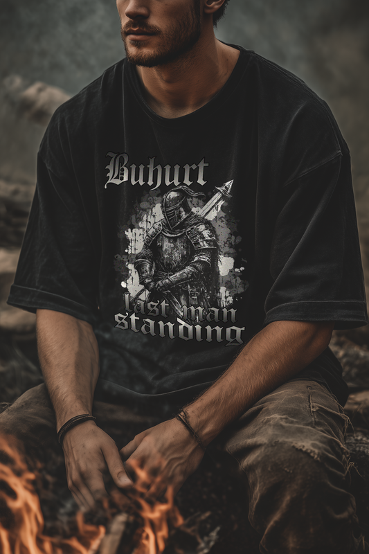 Heavy Oversized Organic T-Shirt- Buhurt Is Life