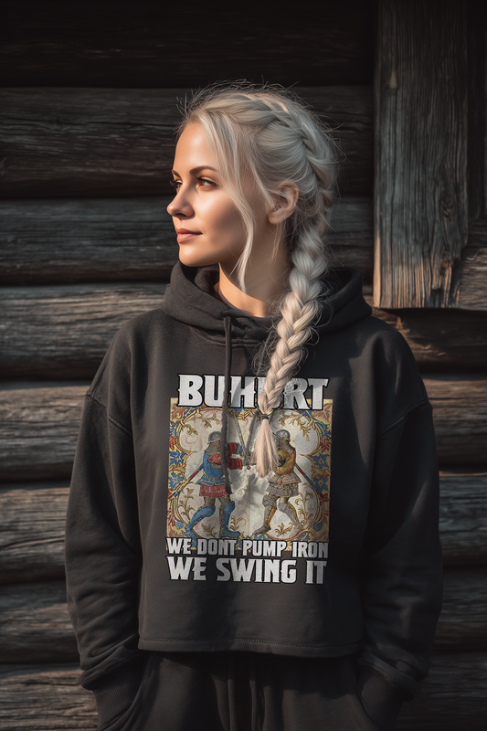 We don’t pump iron | Damen Bio Boxcut Hoodie