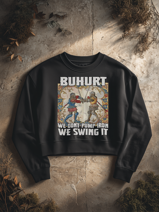 Buhurt Boxcut Damen Sweatshirt | Buhurt „We swing it“ | Bouhourt Damen Pullover