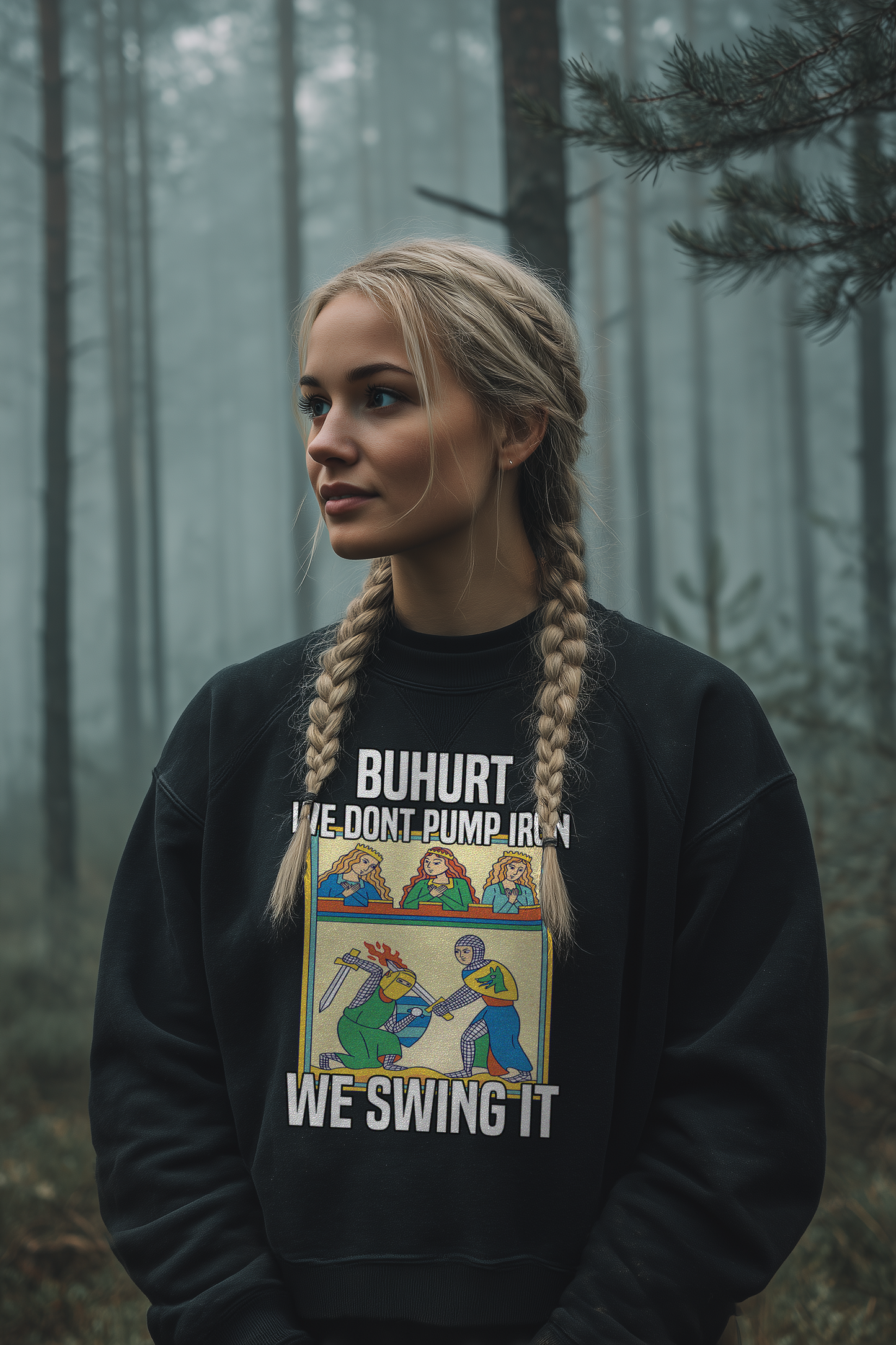 Buhurt Bio Boxcut Damen Pullover | We Swing It | Bouhourt Frauen Sweatshirt