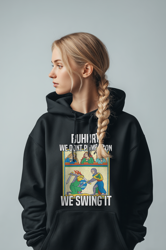 Buhurt – We Don’t Pump Iron We Swing It –  Bouhourt Damen Hoodie
