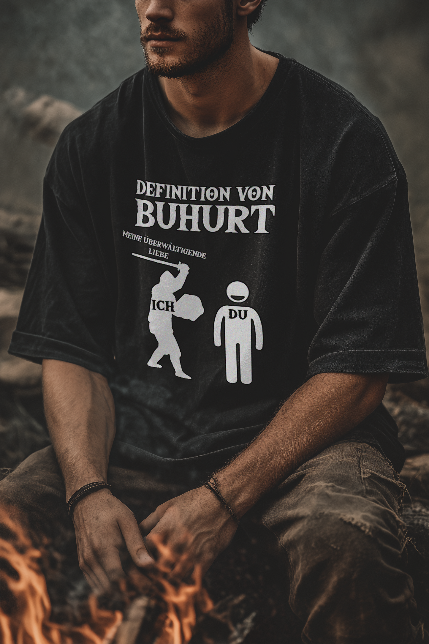 Definition von Buhurt - Herren - Schweres Oversized Bio Shirt