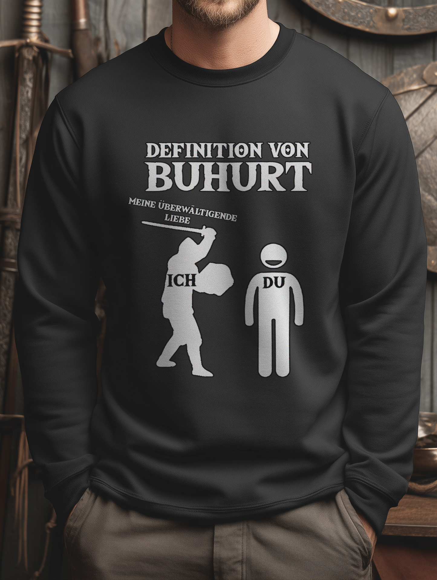 Buhurt Herren Premium Sweatshirt - Definition von Buhurt