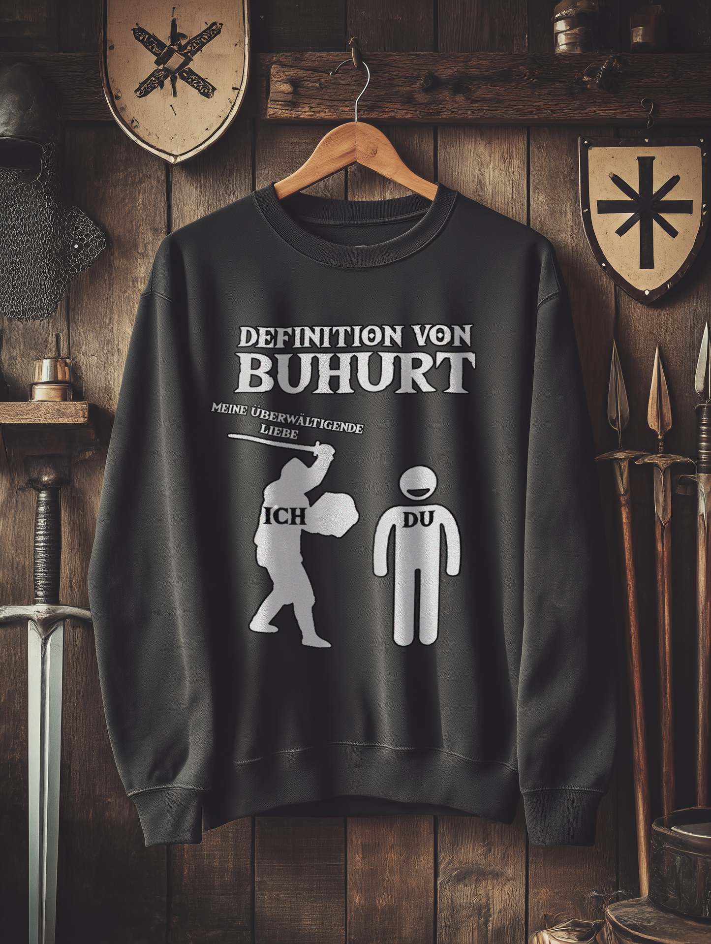 Buhurt Herren Premium Sweatshirt - Definition von Buhurt