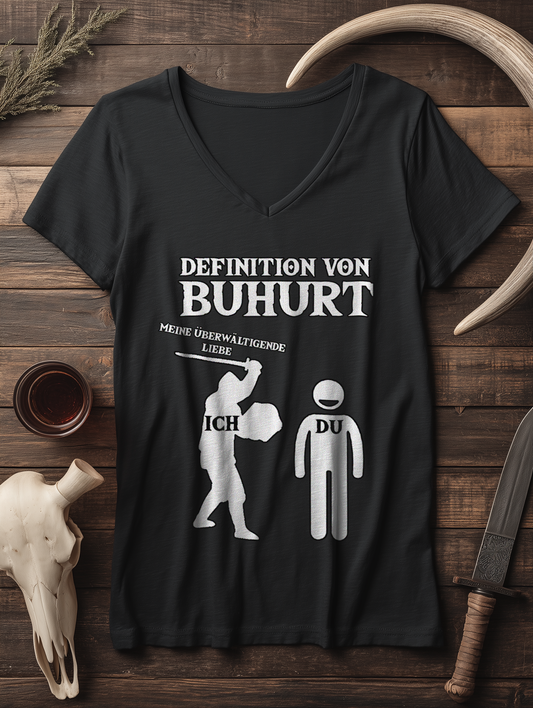 Definition Buhurt | Damen Bio V-Neck T-Shirt