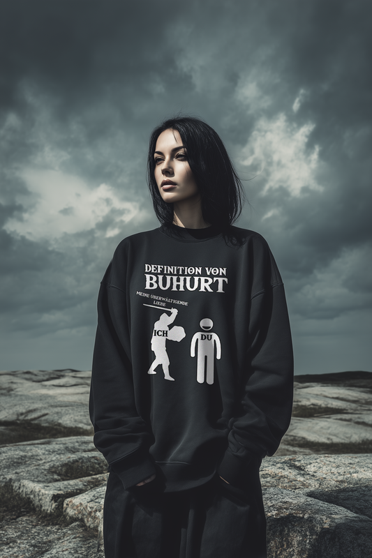Definition von Buhurt |Damen Bio Oversized Sweatshirt| Frauen Bouhourt Pullover