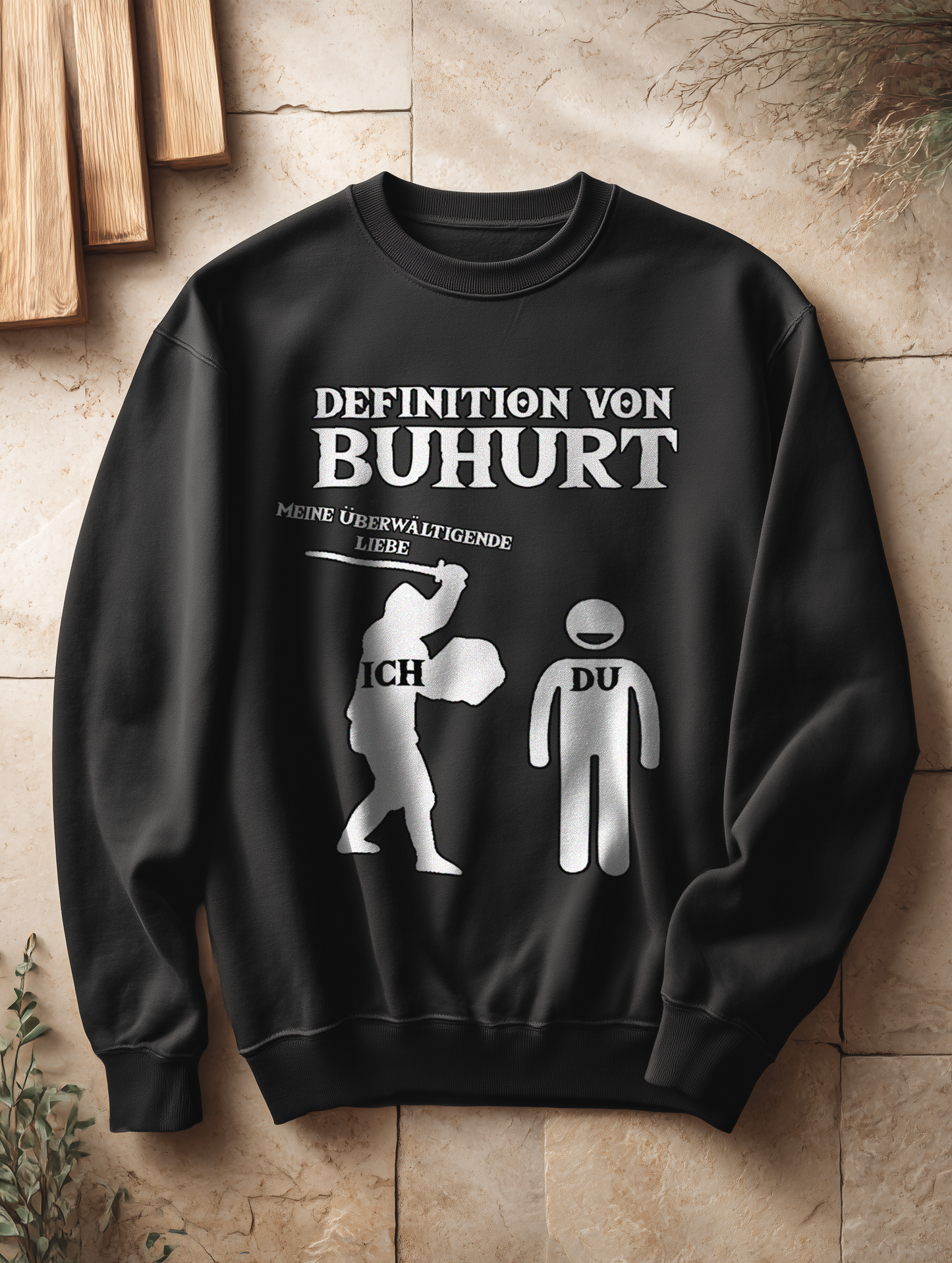 Definition von Buhurt |Damen Bio Oversized Sweatshirt| Frauen Bouhourt Pullover