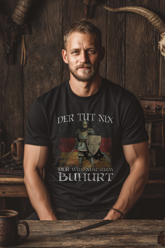 Buhurt Herren Premium T-Shirt | Der Tut Nix | Bouhourt Männer Shirt