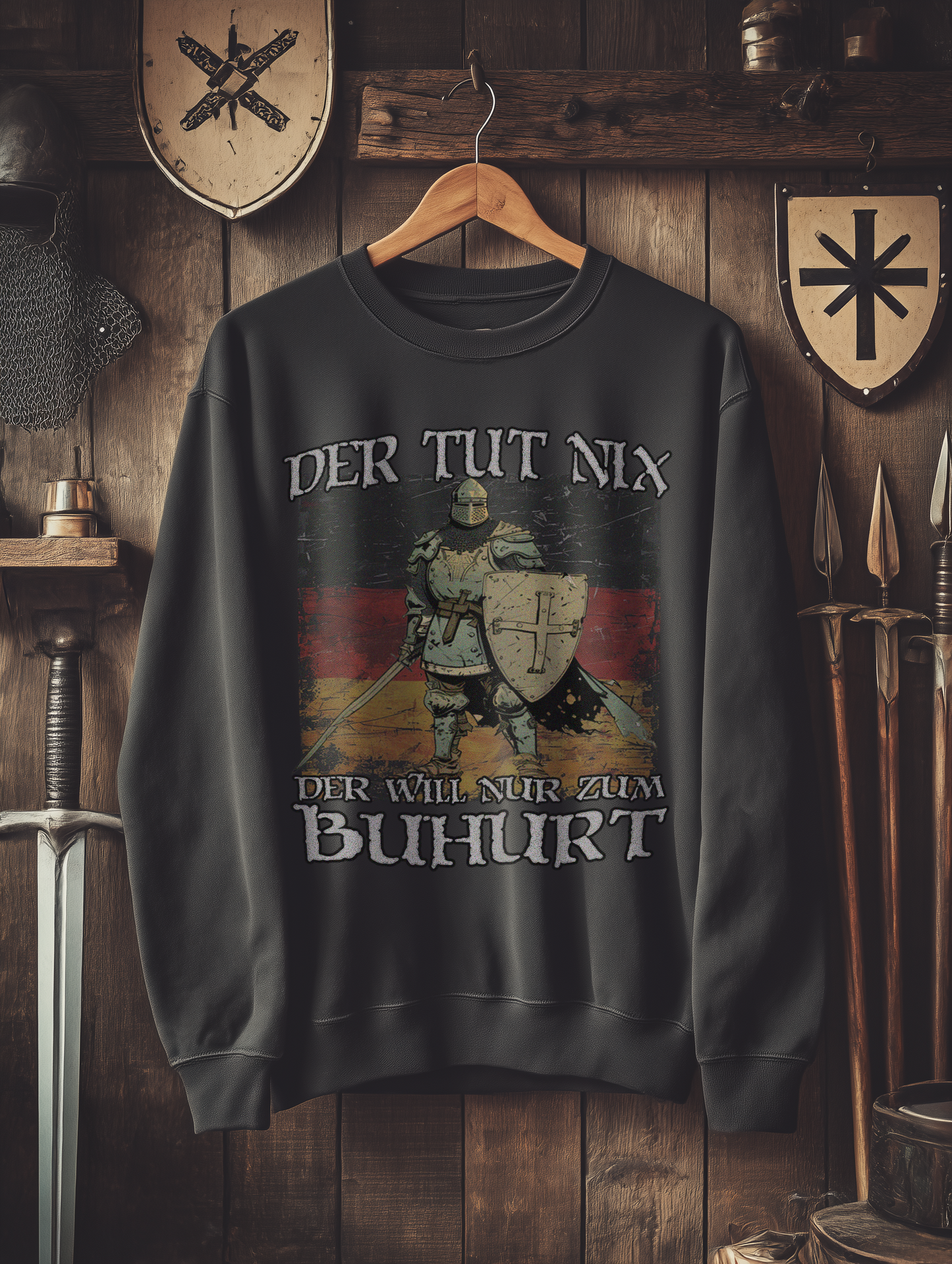 Buhurt Herren Premium Sweatshirt | Der Tut Nix | Bouhourt Männer Pullover