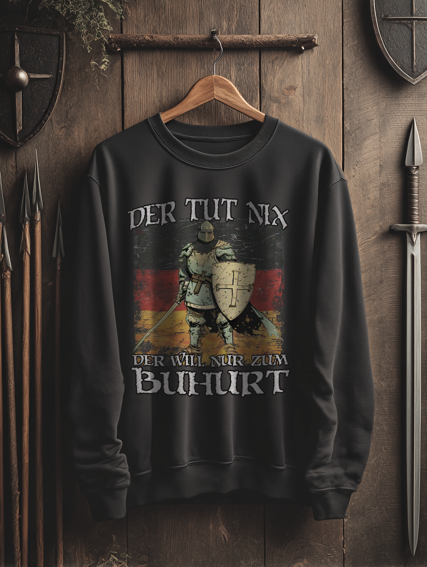 Buhurt Herren Premium Sweatshirt | Der Tut Nix | Bouhourt Männer Pullover