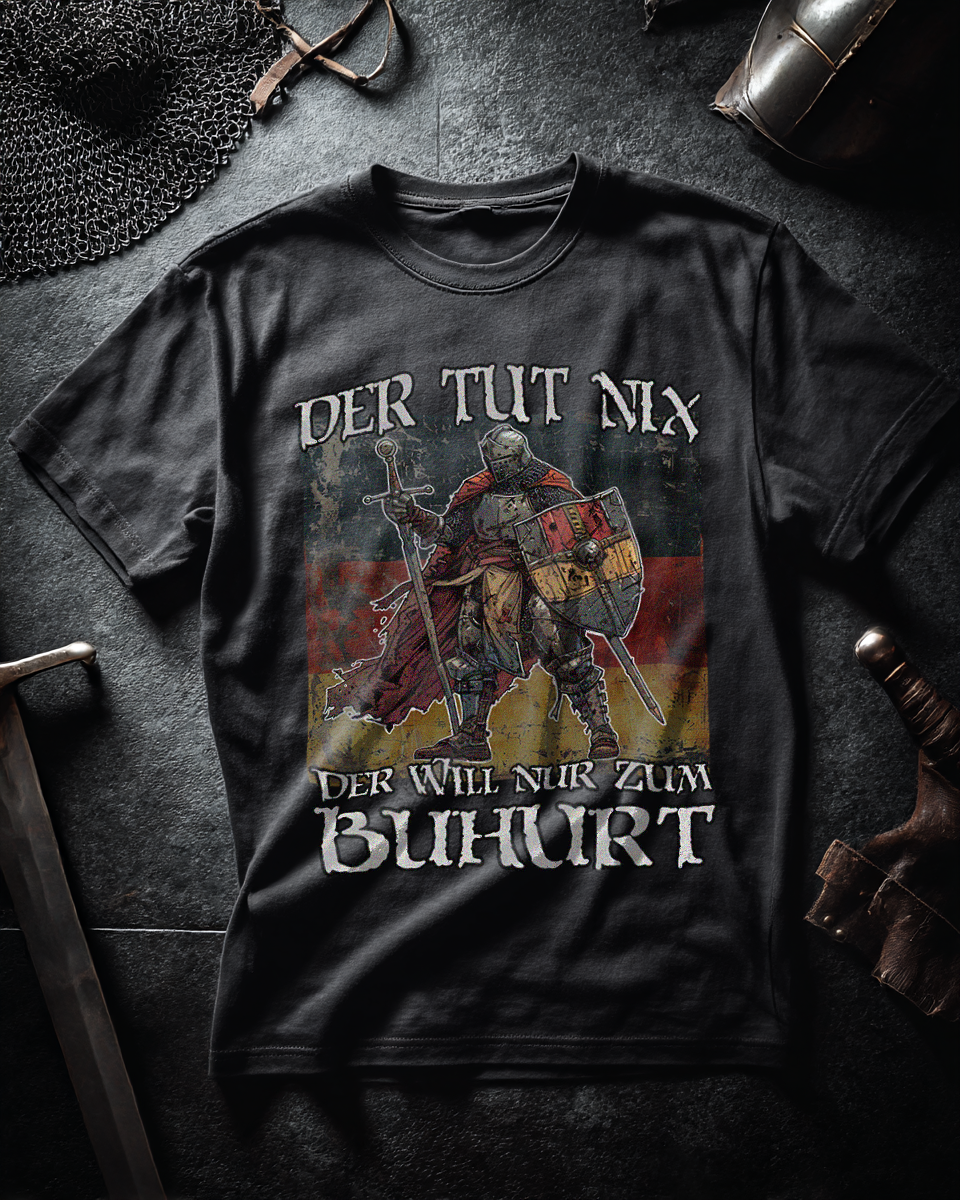 Buhurt Herren Premium T-Shirt | Der Tut Nix | Bouhourt Männer Shirt