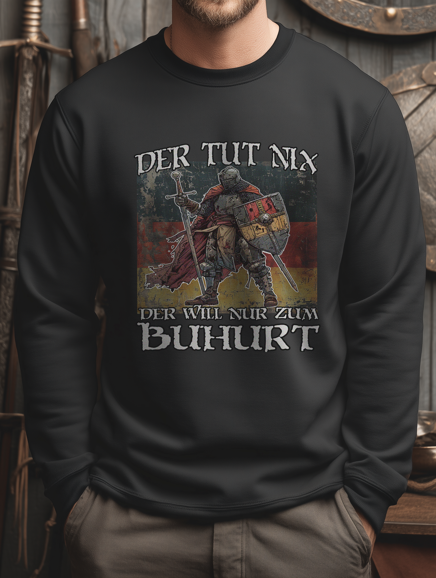 Buhurt Herren Premium Sweatshirt | Der Tut Nix | Bouhourt Männer Pullover