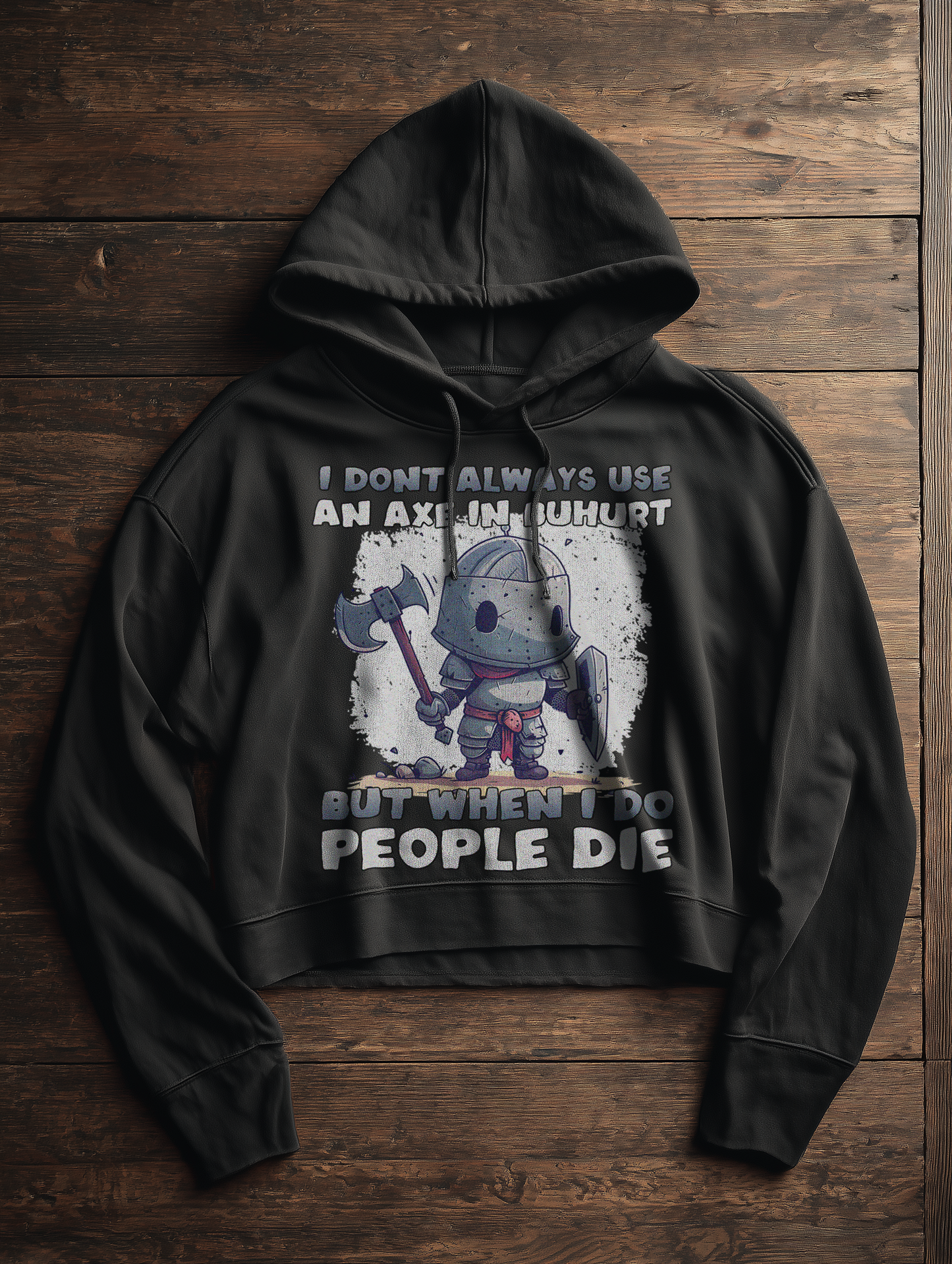 Chibi Buhurt Ritter Damen Hoodie | Frauen Bio Boxcut Hoodie