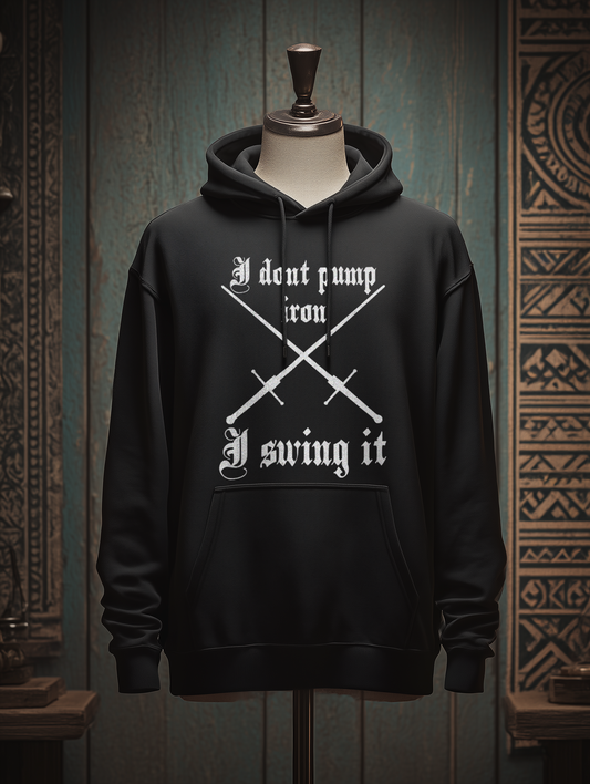 Herren Premium Hoodie | HEMA Schwertkampf „I swing it“ | Bouhourt Hoodie