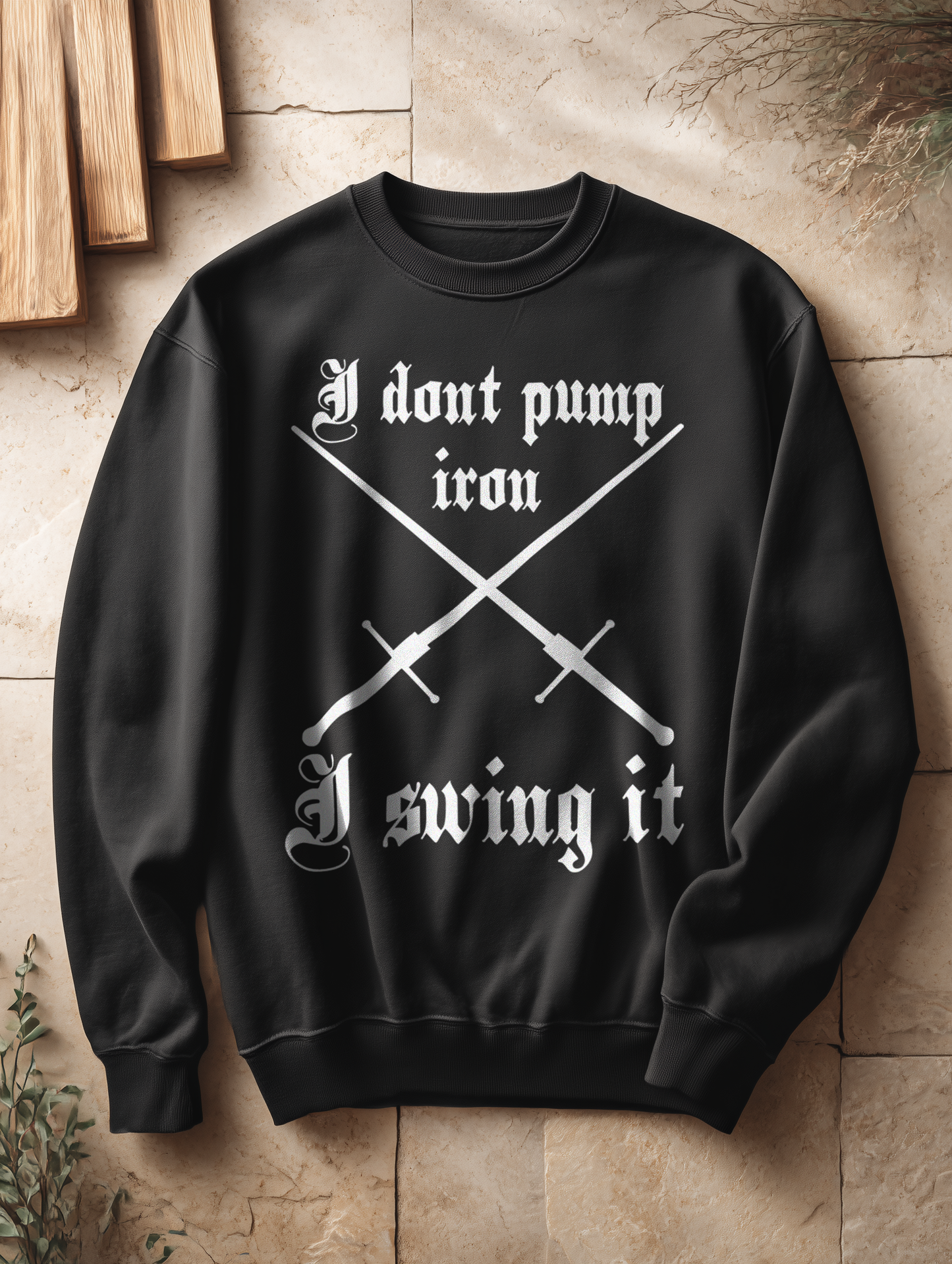 Buhurt Damen Oversized Sweatshirt | HEMA Schwertkampf „I swing it“ |  Bouhourt Sweatshirt