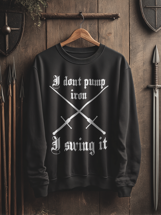 Herren Premium Sweatshirt | HEMA Schwertkampf „I swing it“ | Bouhourt