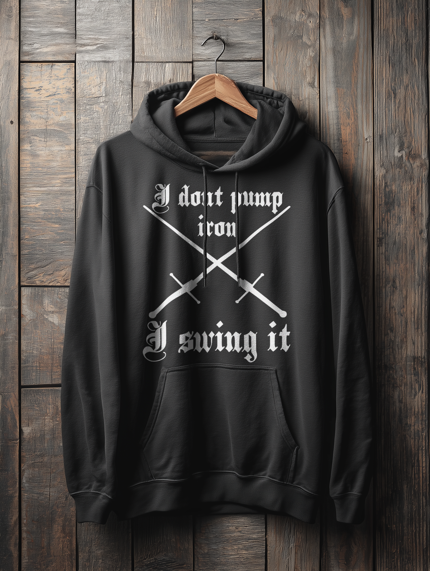 I Don’t Pump Iron – I Swing It – Buhurt Damen Hoodie