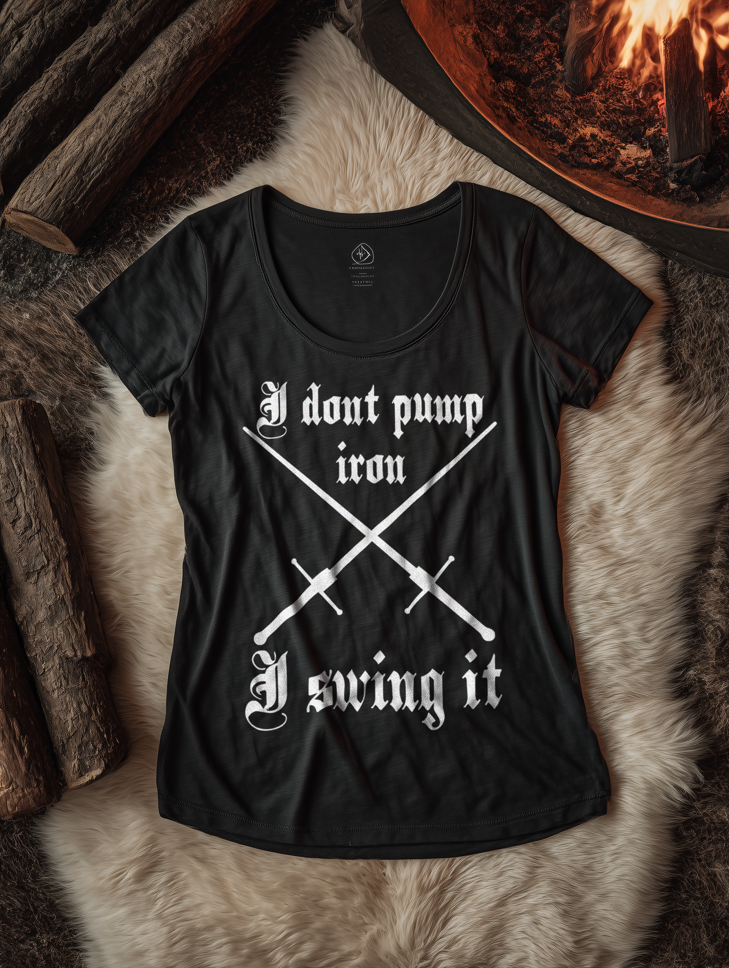 I Dont Pump Iron Damen Buhurt Shirt - Bio Lightweight T-Shirt