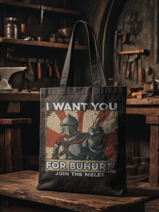 I Want You for Buhurt | Join the Melee | Bio Stoffbeutel