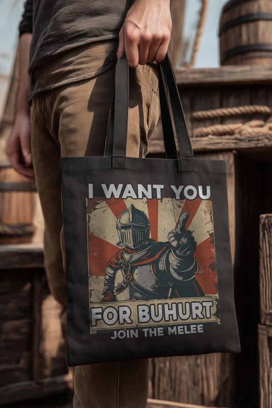 I Want You for Buhurt | Join the Melee | Bio Stoffbeutel