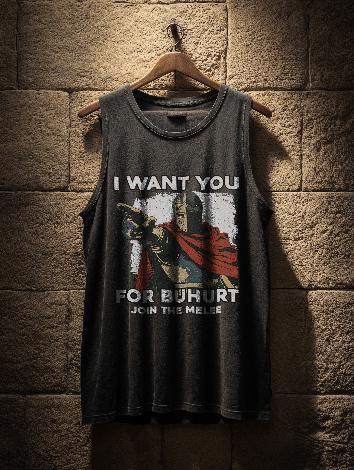 I Want You for Buhurt | Join the Melee | Herren Bio Tank Top