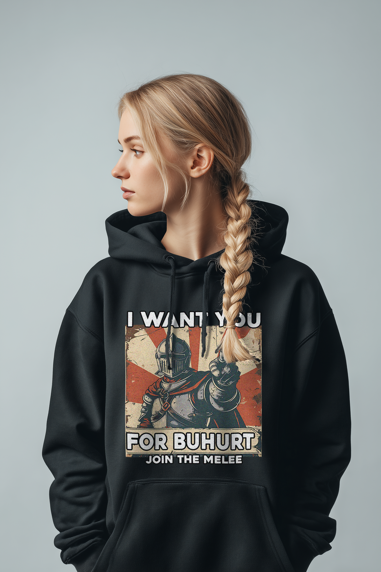 I Want You for Buhurt – Join the Melee – Bouhourt Damen Hoodie