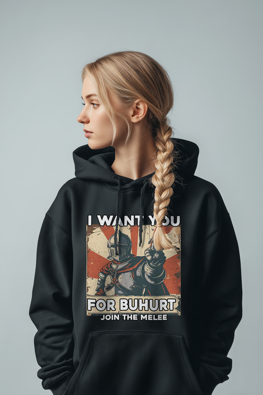 I Want You for Buhurt – Join the Melee – Bouhourt Damen Hoodie
