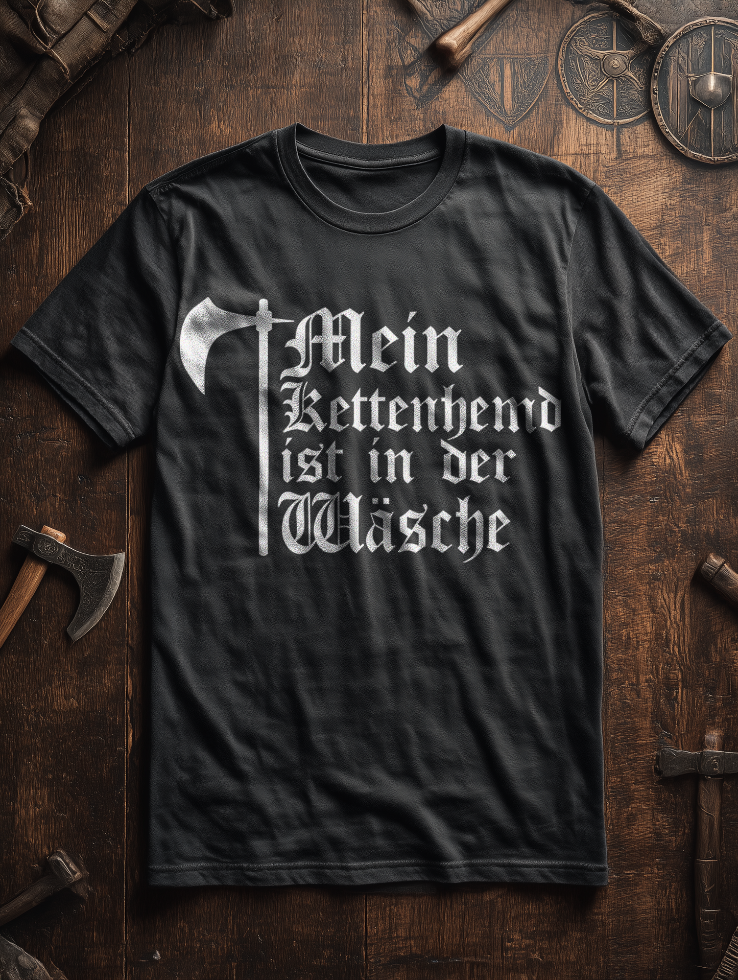 Buhurt Mein Kettenhemd Shirt 240g Oversize Herren Bio T-Shirt