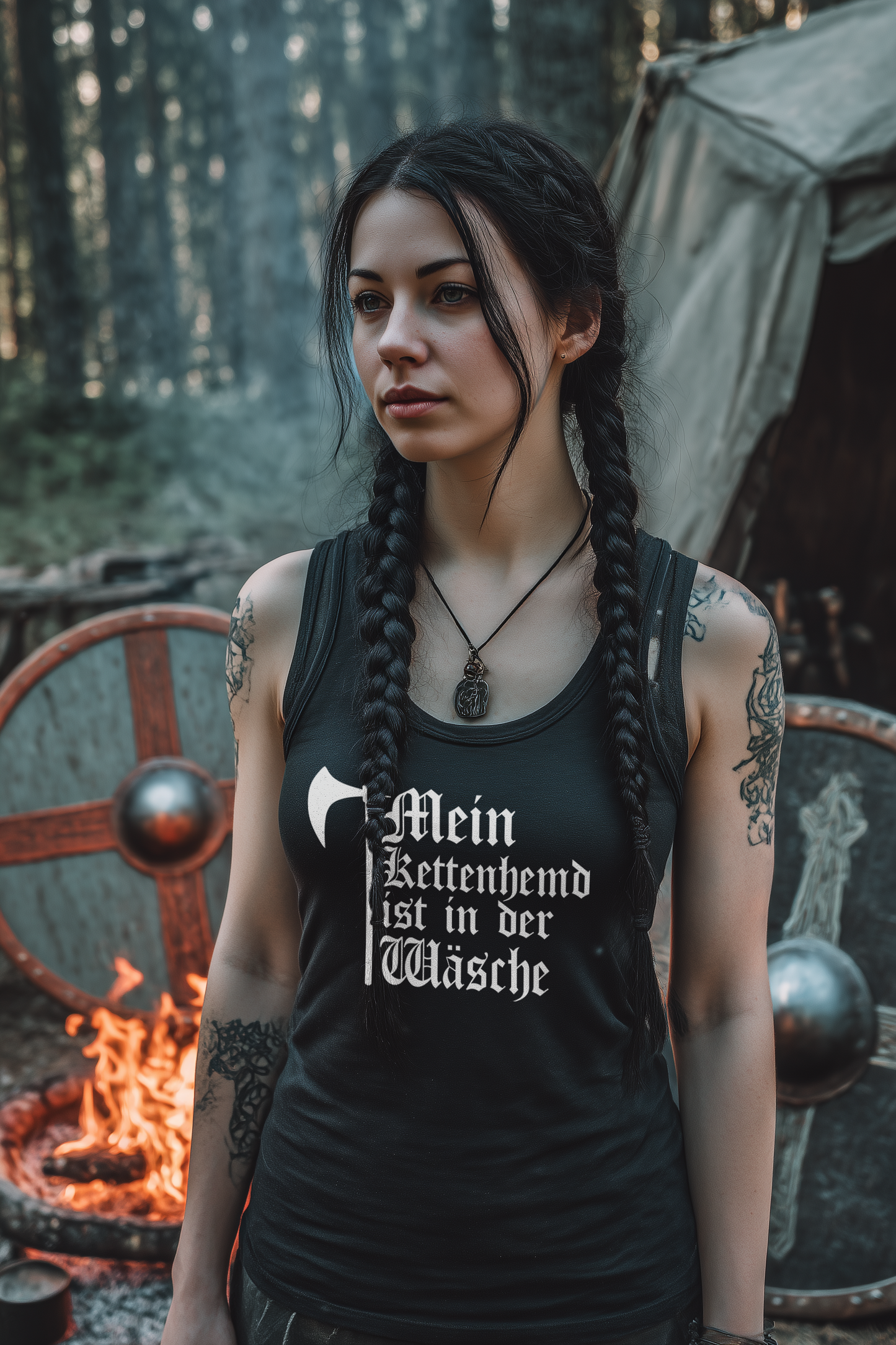 Mein Kettenhemd ist in der Wäsche Damen Tank Top Frauen Bio Tank Top