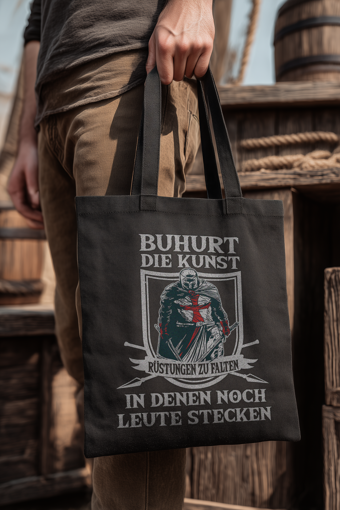 Buhurt – Die Kunst, Rüstungen zu falten | Bio Stoffbeutel