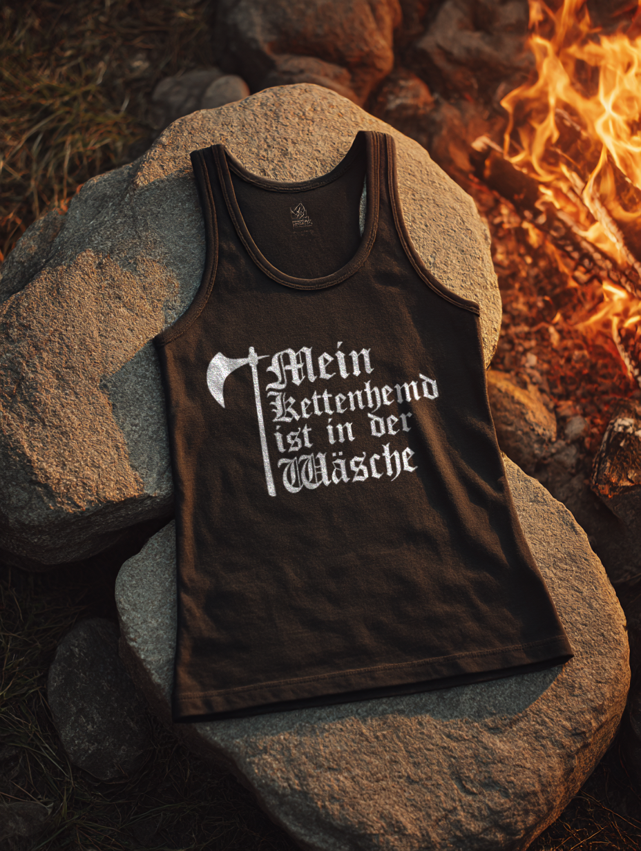 Mein Kettenhemd ist in der Wäsche Damen Tank Top Frauen Bio Tank Top
