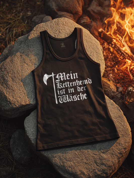 Mein Kettenhemd ist in der Wäsche Damen Tank Top Frauen Bio Tank Top