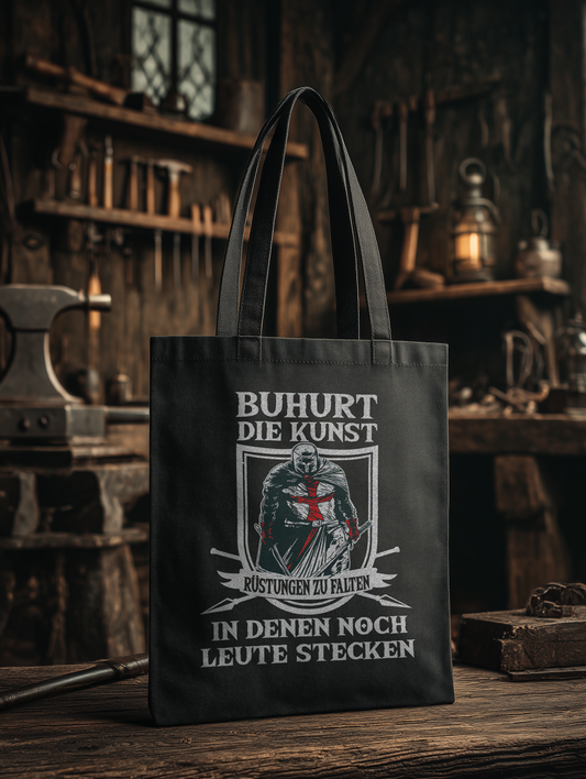 Buhurt – Die Kunst, Rüstungen zu falten | Bio Stoffbeutel