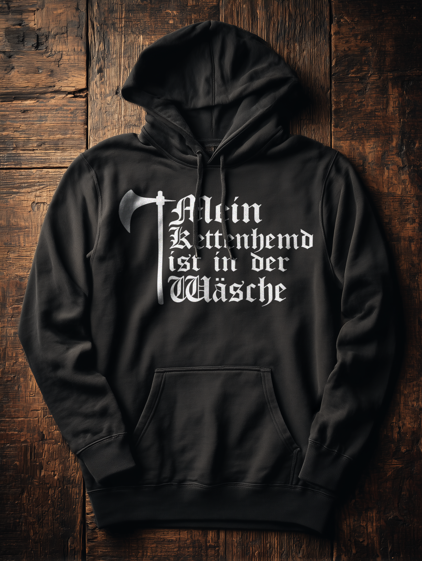 Mein Kettenhemd ist in der Wäsche – Bouhourt Damen Hoodie