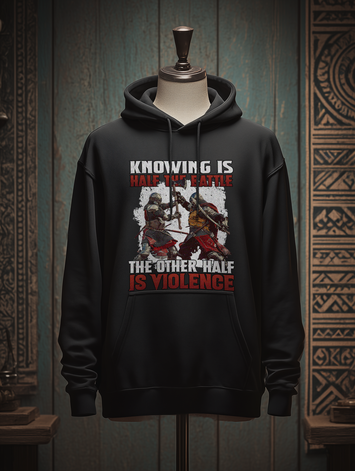 Buhurt Herren Hoodie | Knowing Is Half The Battle | Bouhourt Hoodie
